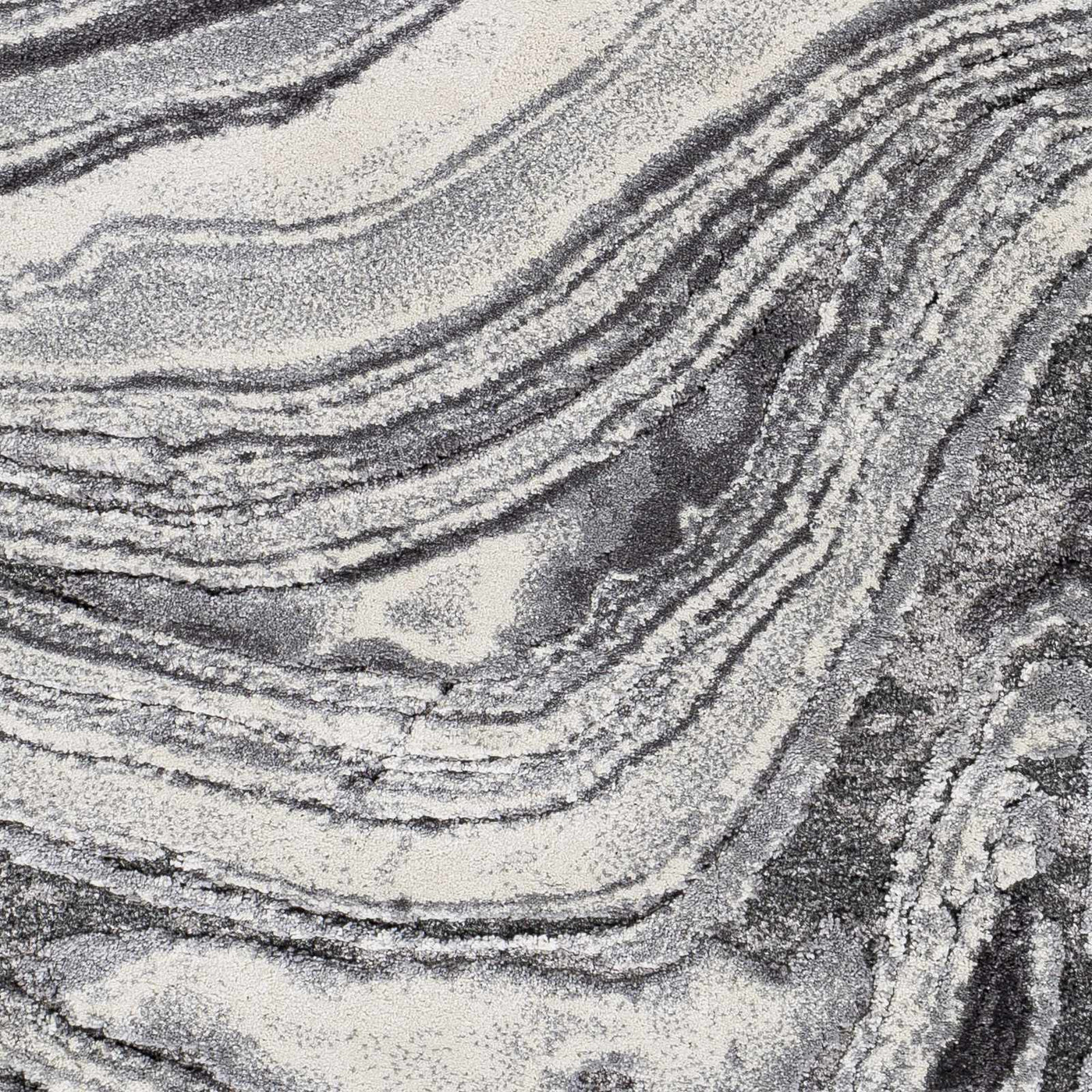Walloon Gray Marble Thick Rug - Clearance by Boutique Rugs