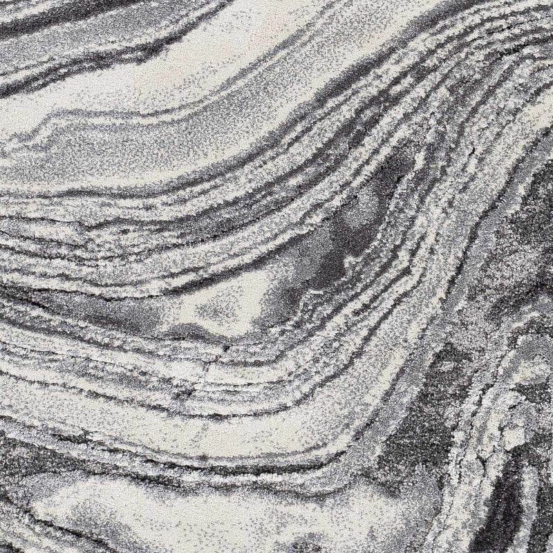 Walloon Gray Marble Thick Rug - Clearance by Boutique Rugs