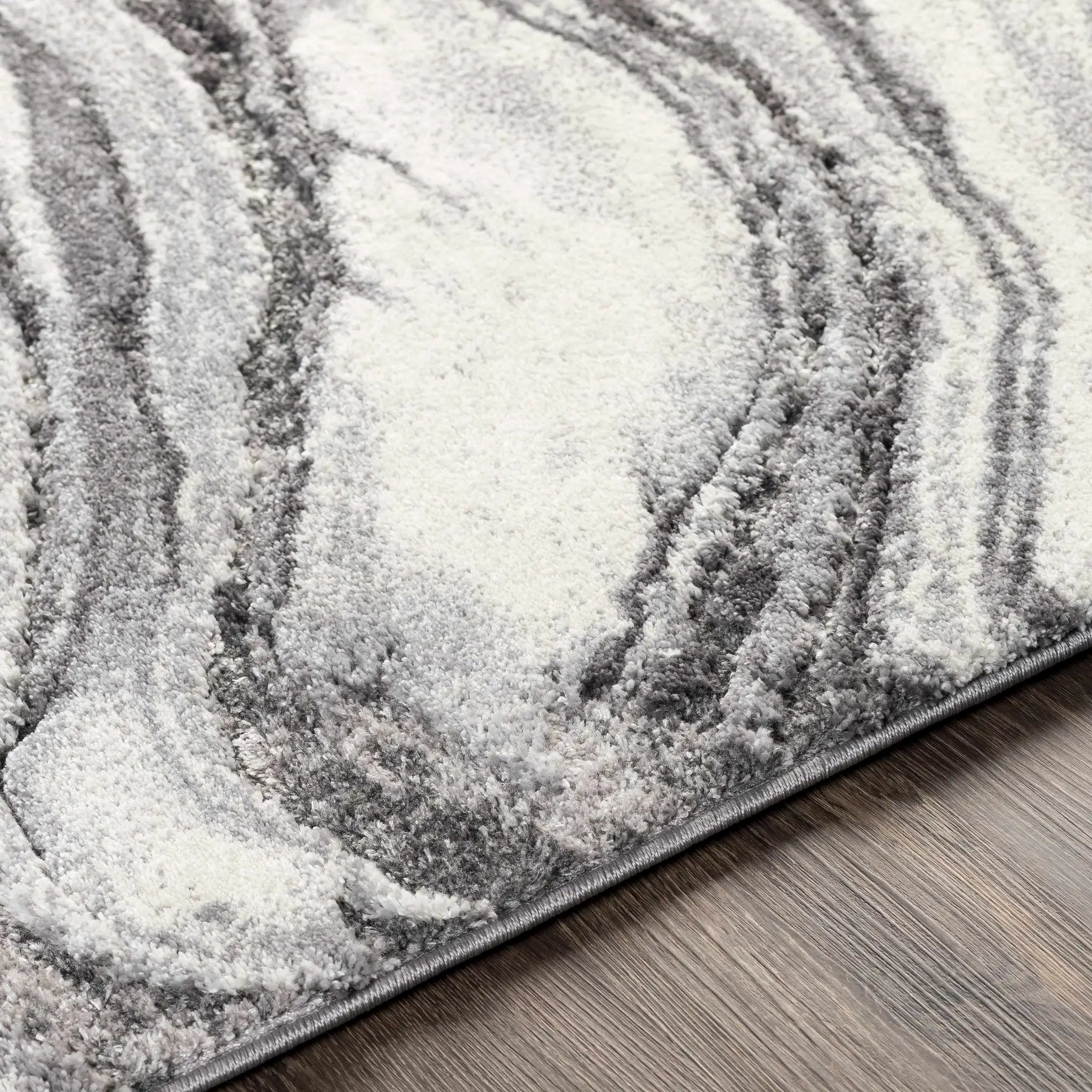 Walloon Gray Marble Thick Rug - Clearance by Boutique Rugs