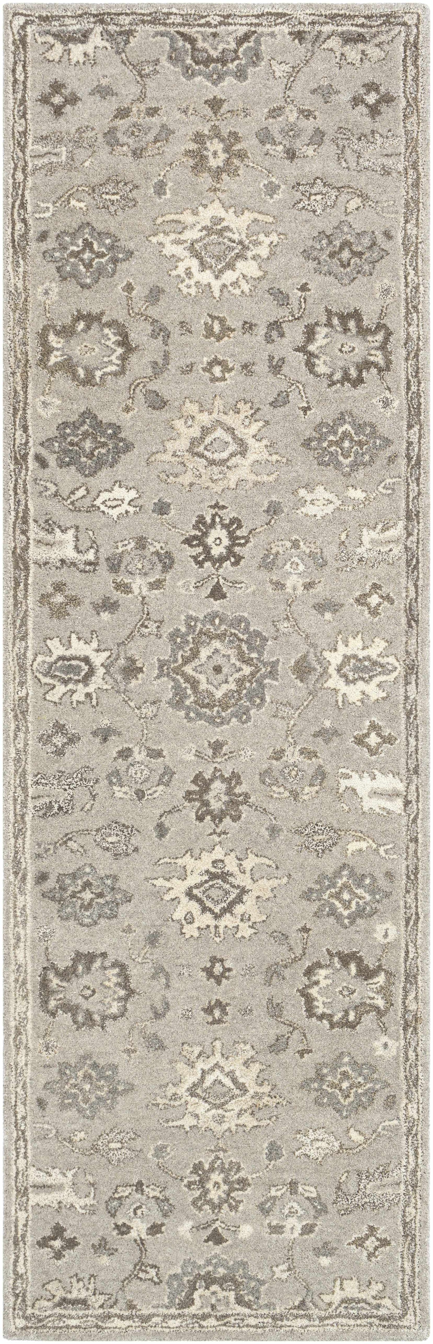 Willimantic Beige Thick Wool Rug by Boutique Rugs