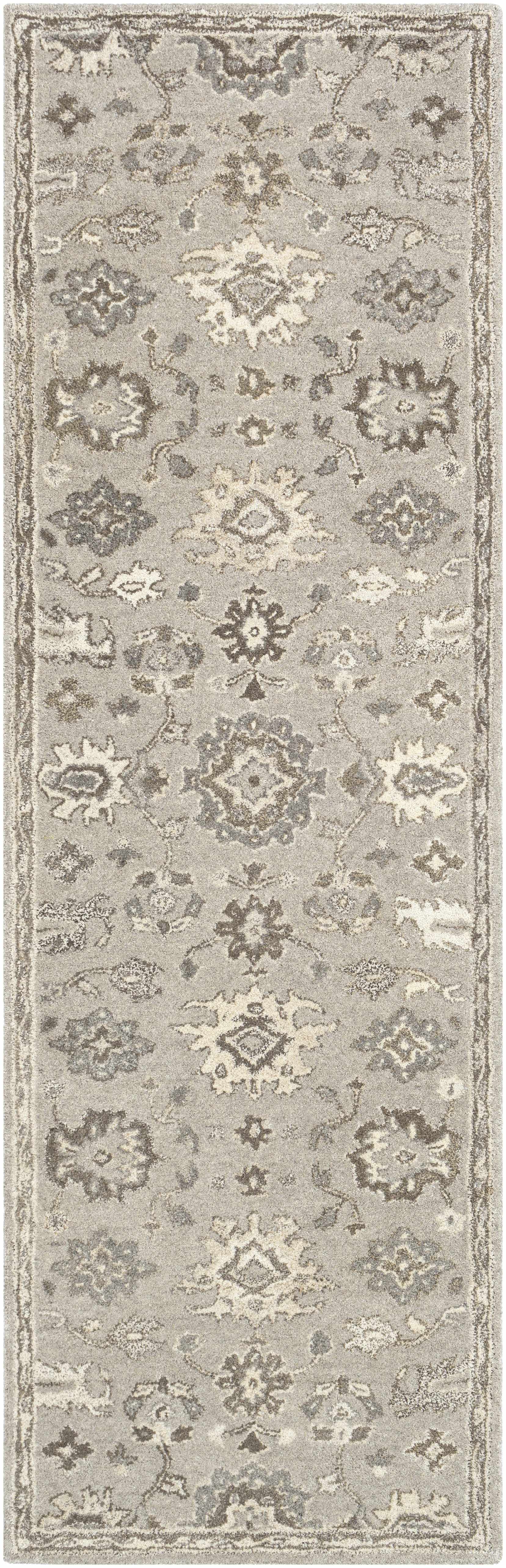 Willimantic Beige Thick Wool Rug by Boutique Rugs