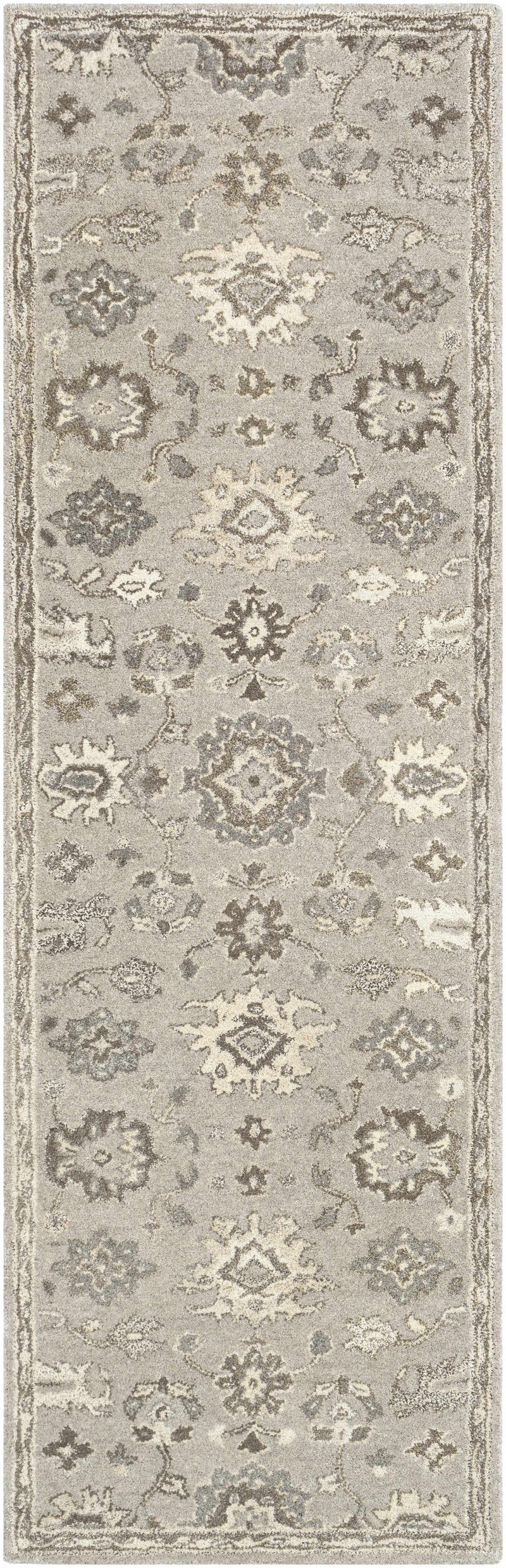 Willimantic Beige Thick Wool Rug by Boutique Rugs
