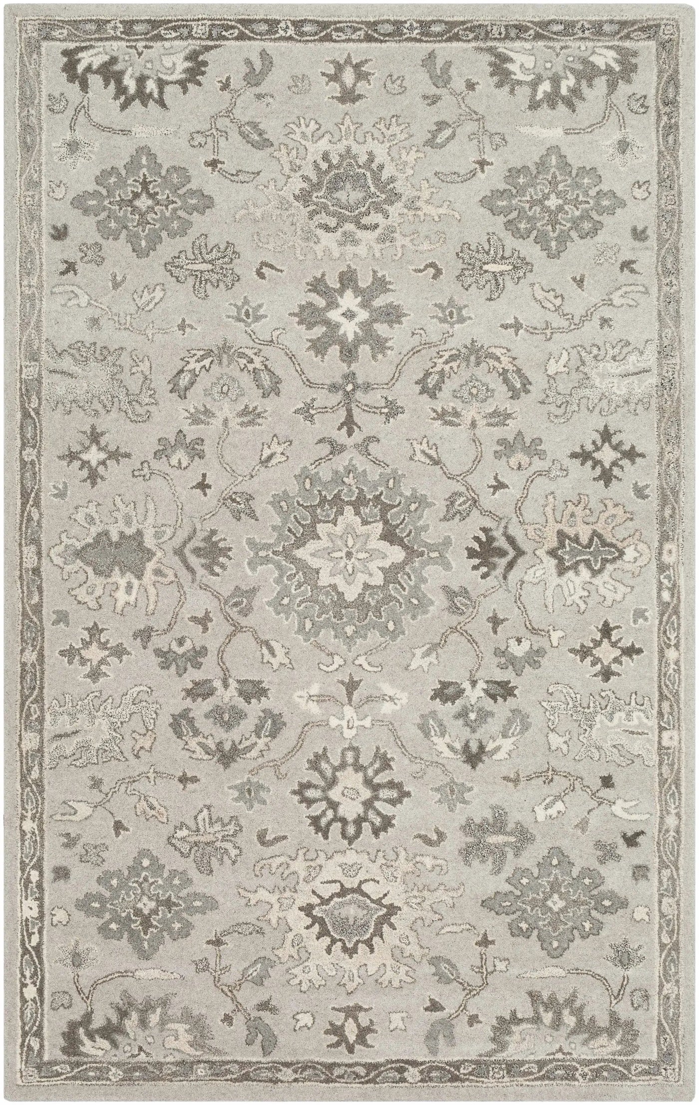Willimantic Beige Thick Wool Rug by Boutique Rugs