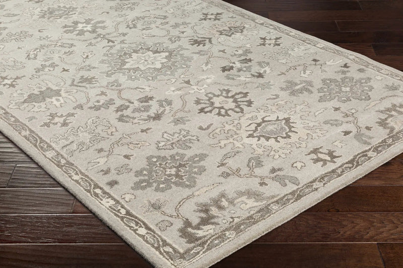 Willimantic Beige Thick Wool Rug by Boutique Rugs