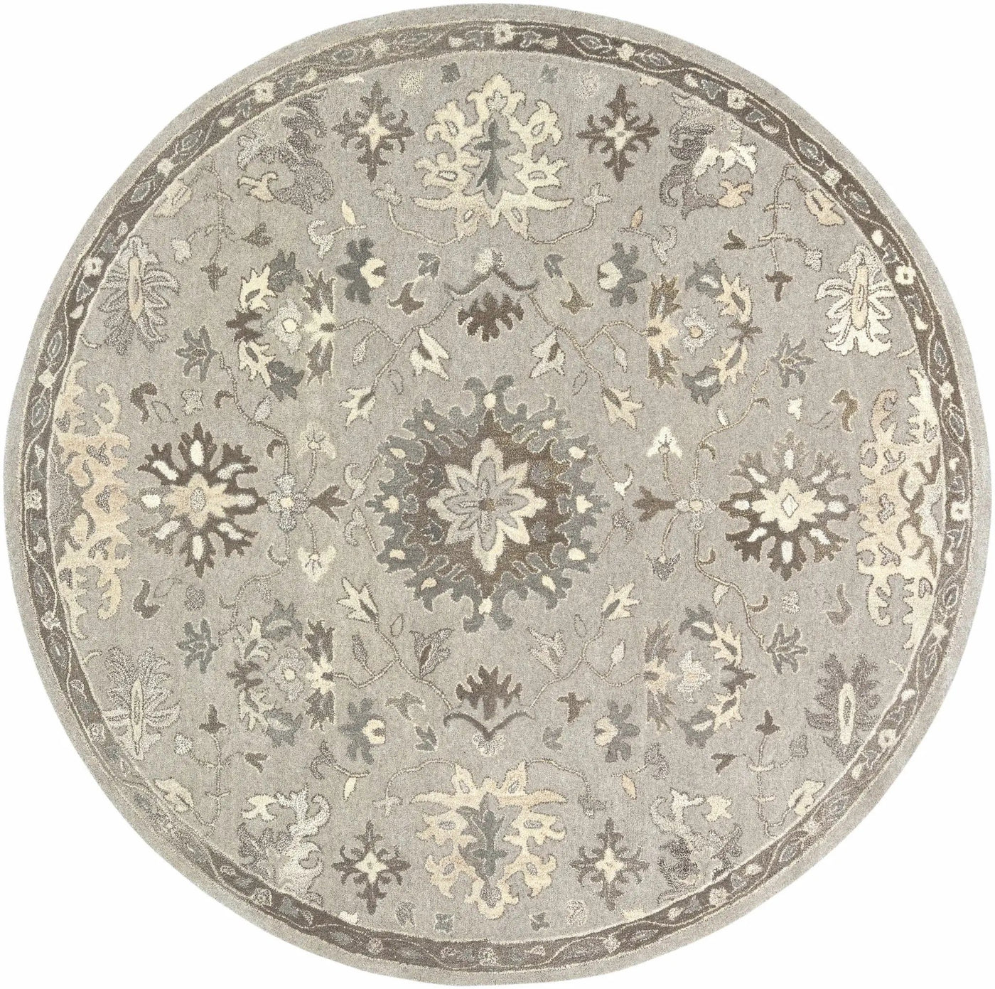 Willimantic Beige Thick Wool Rug by Boutique Rugs