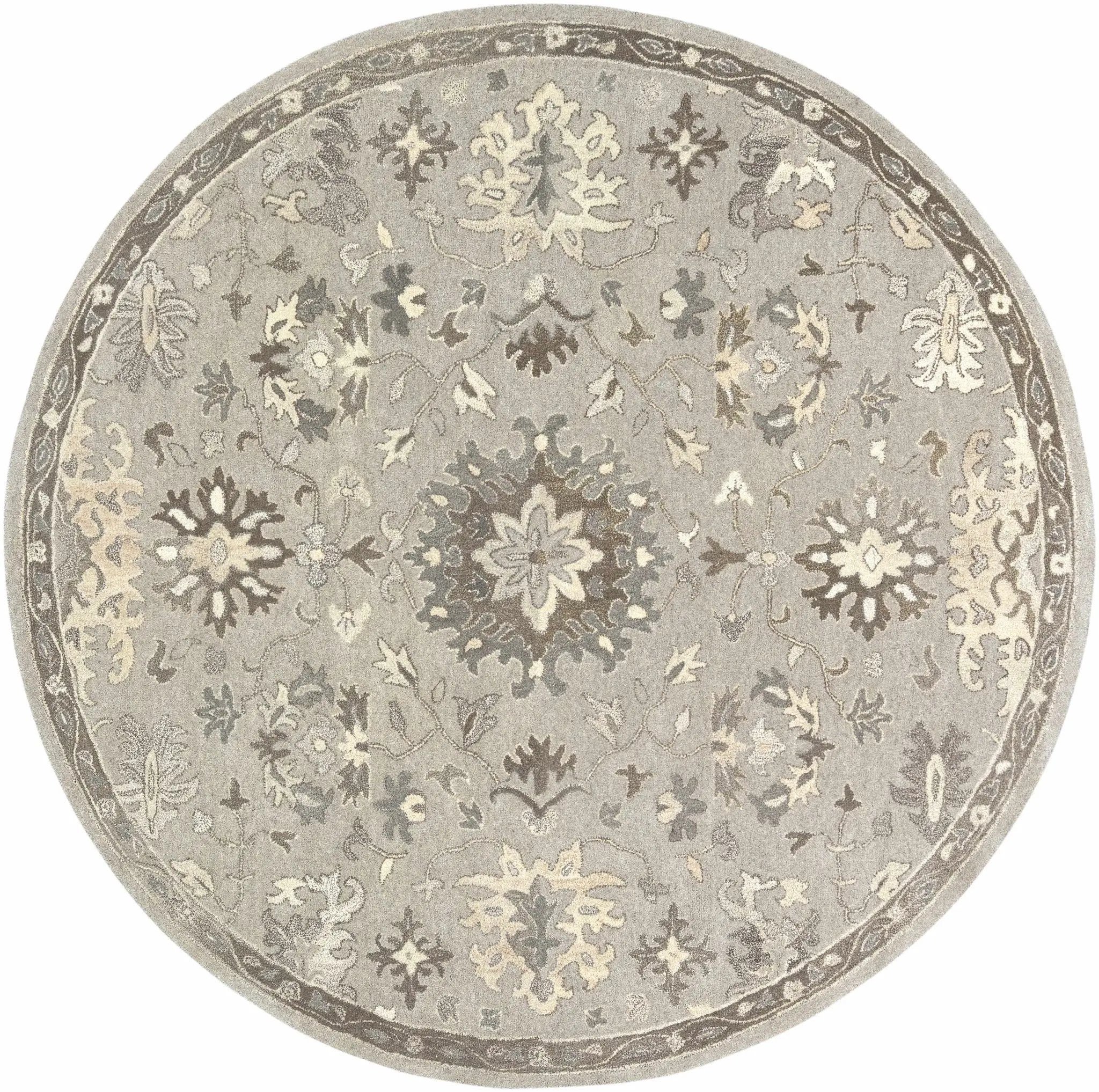 Willimantic Beige Thick Wool Rug by Boutique Rugs