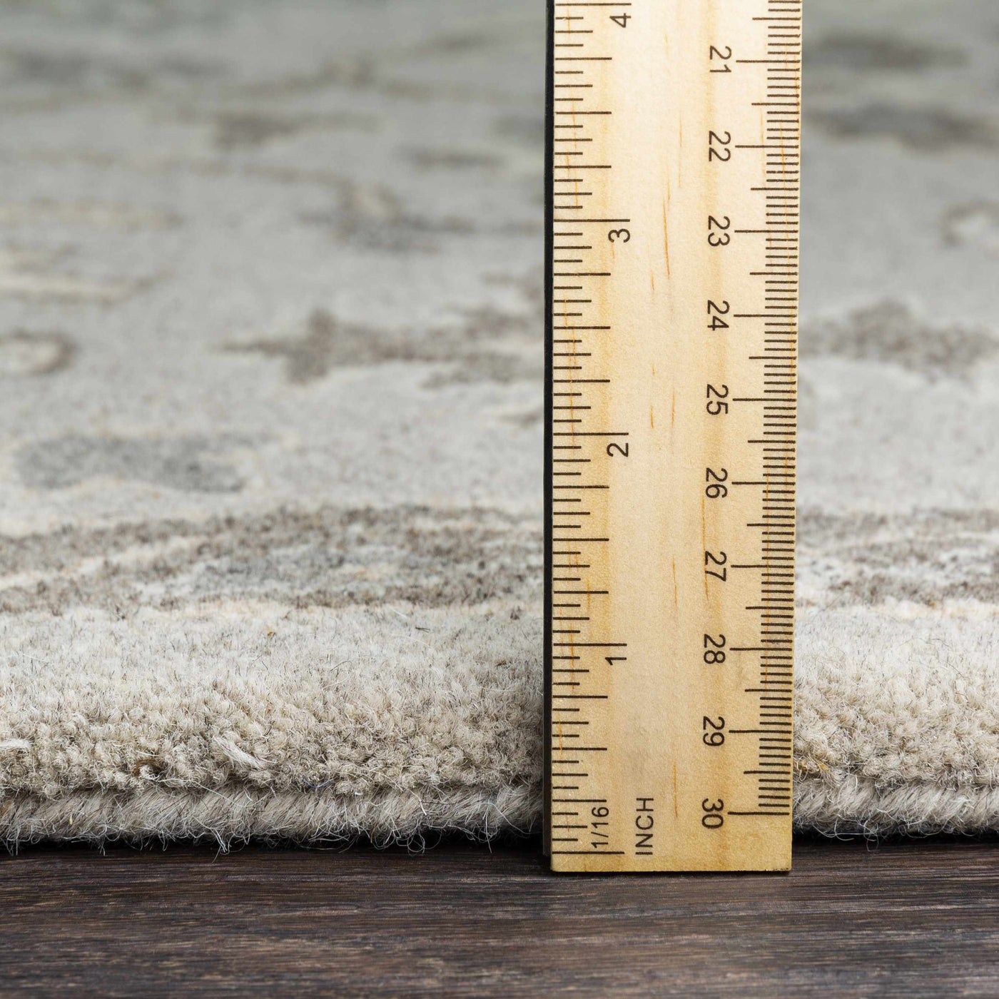 Willimantic Beige Thick Wool Rug by Boutique Rugs