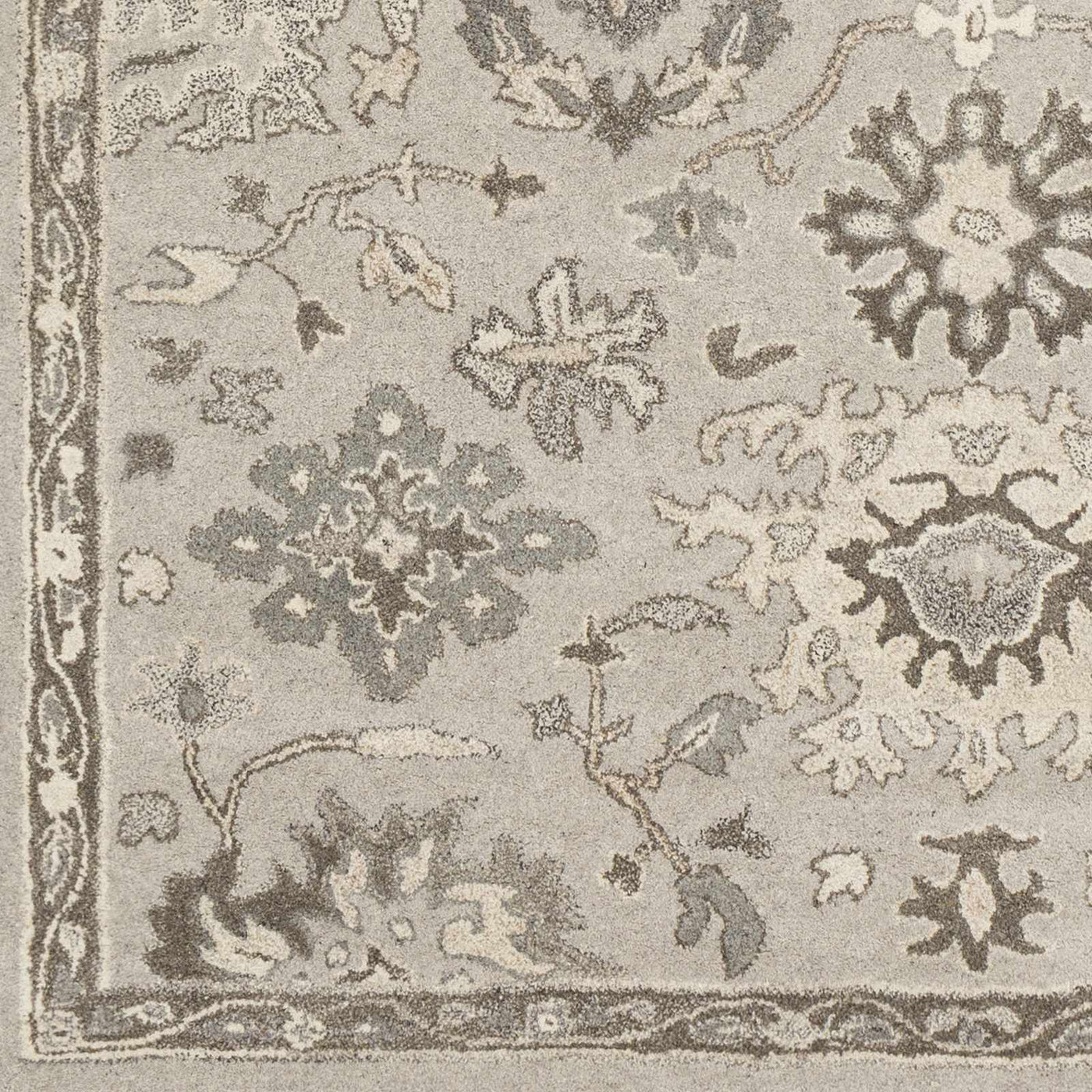 Willimantic Beige Thick Wool Rug by Boutique Rugs