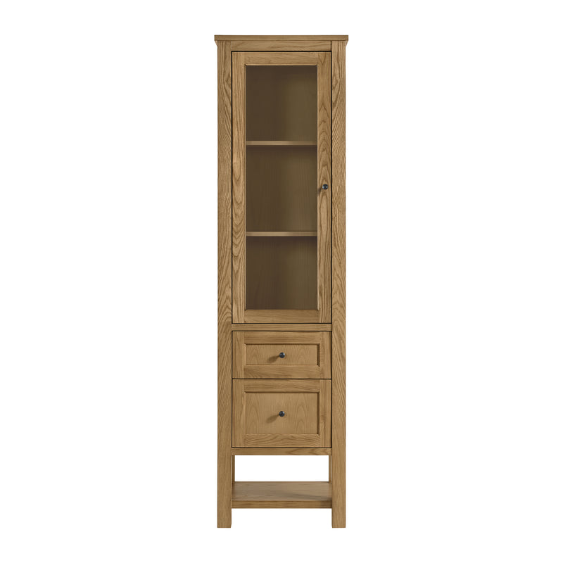 James Martin Breckenridge Linen Cabinet, Light Natural Oak, view 2