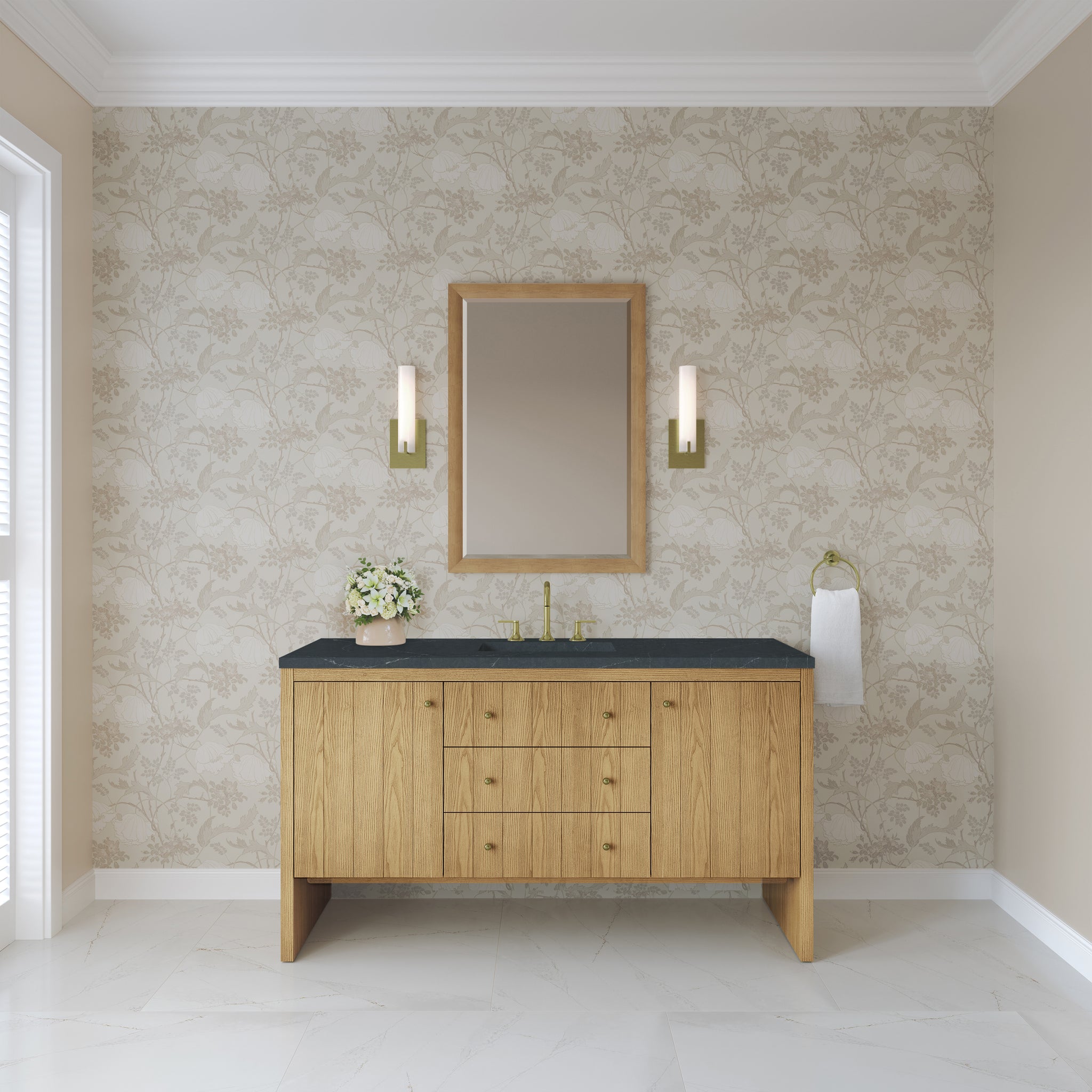 James Martin Hudson 60" Single Bathroom Vanity, Light Natural Oak by James Martin