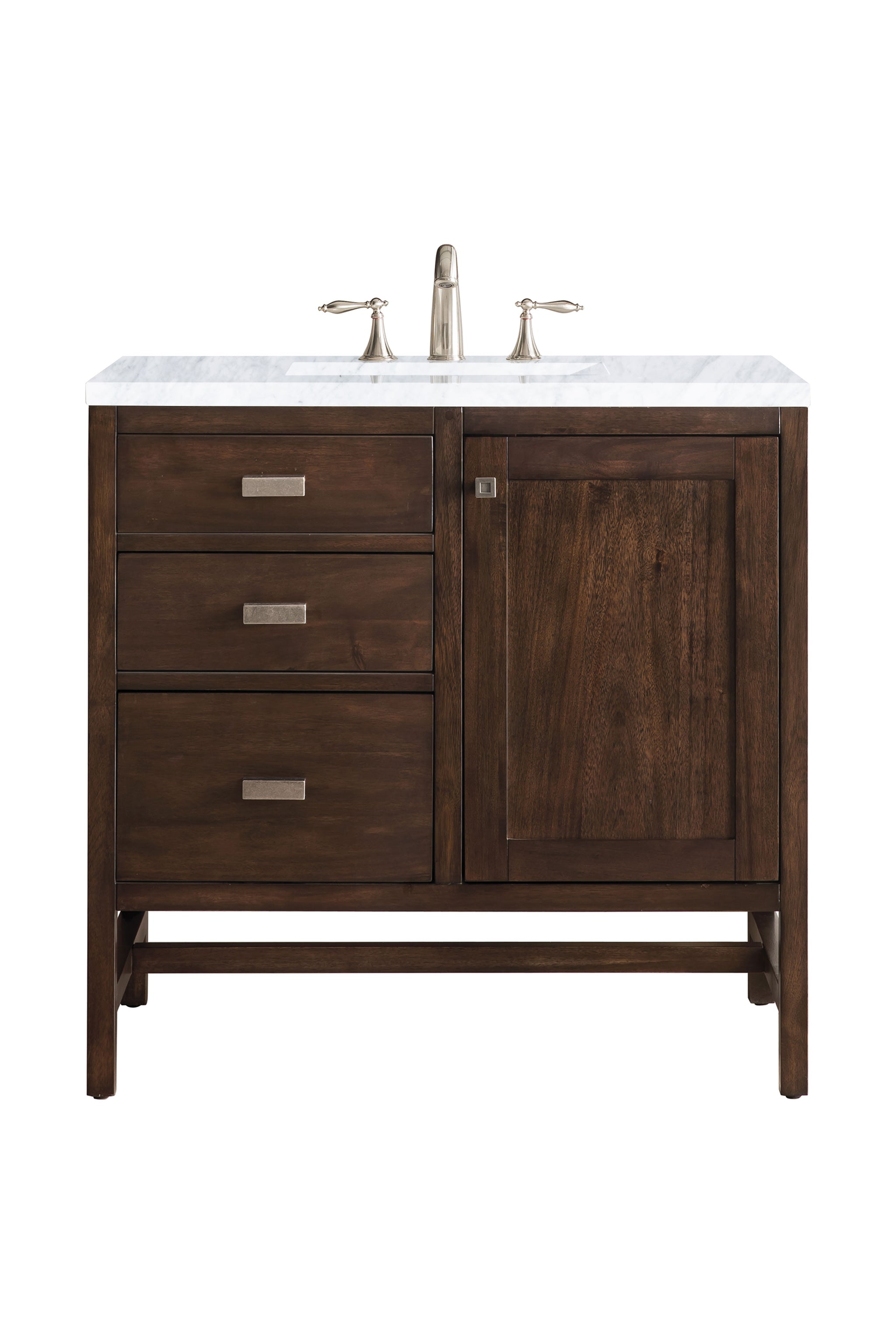 James Martin Addison 36" Single Bathroom Vanity, Mid-Century Acacia by James Martin
