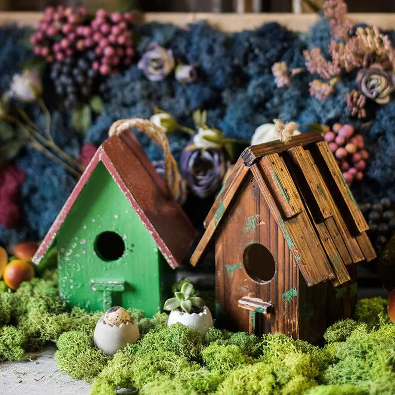 Wood Craft Bird's House Ornament by RusticReach