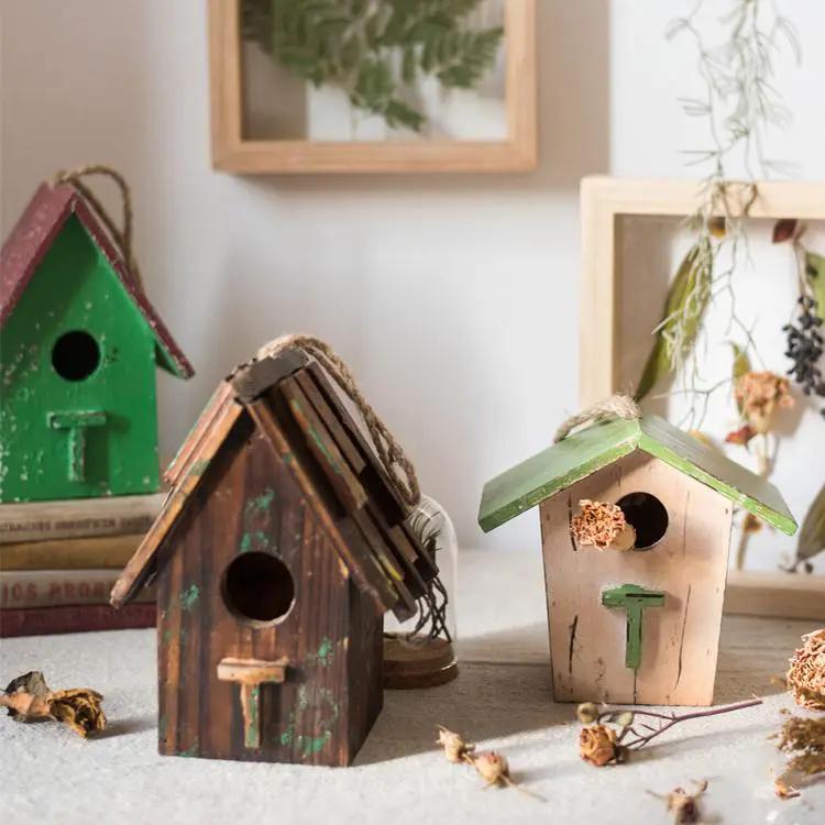 Wood Craft Bird's House Ornament by RusticReach