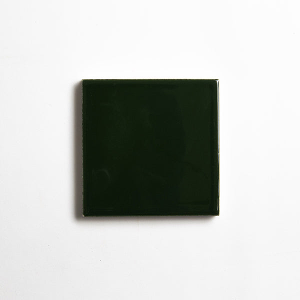 Wood Green Glossy Ceramic Tiles 4 1/16x4 1/16