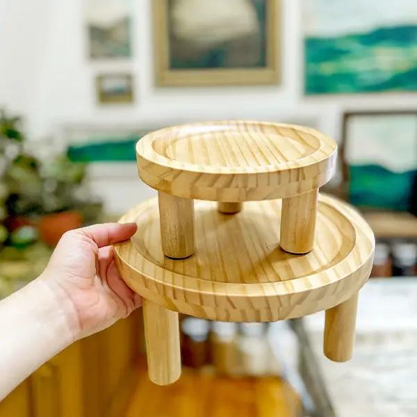 Pine Wood Risers, Set of Two by Decor Steals