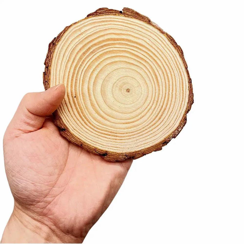 Wood Slices - Natural Pine Round by House Of Avana