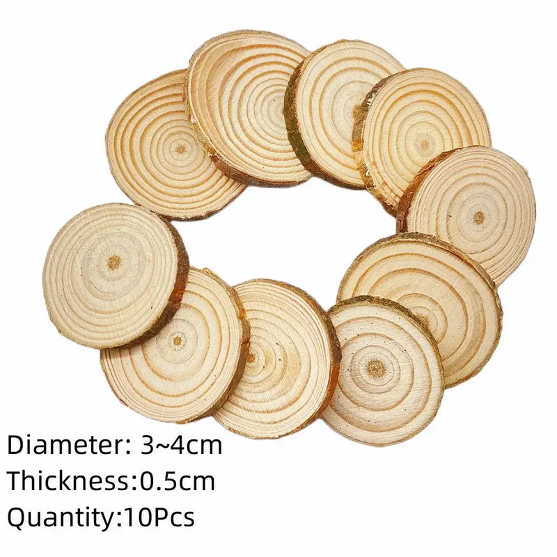 Wood Slices - Natural Pine Round by House Of Avana