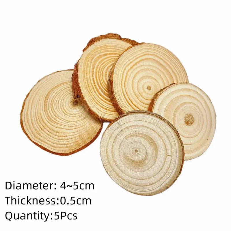 Wood Slices - Natural Pine Round by House Of Avana