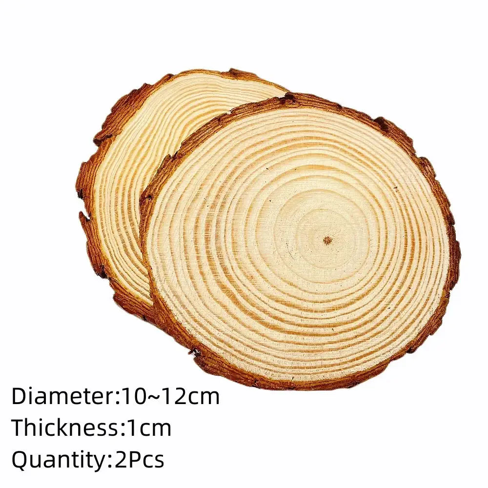Wood Slices - Natural Pine Round by House Of Avana