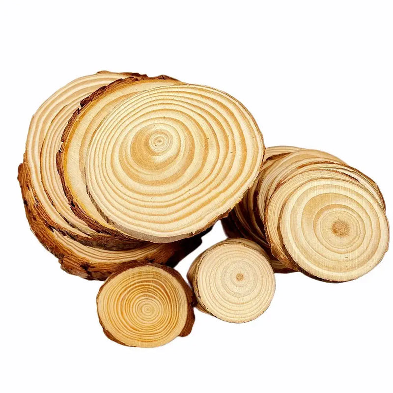 Wood Slices - Natural Pine Round by House Of Avana