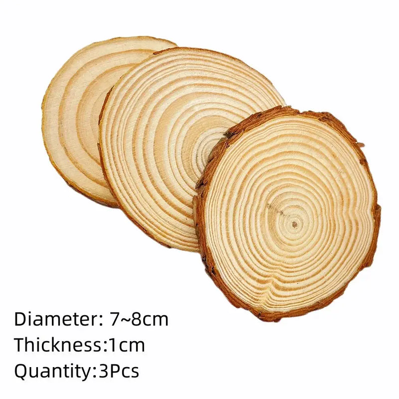 Wood Slices - Natural Pine Round by House Of Avana