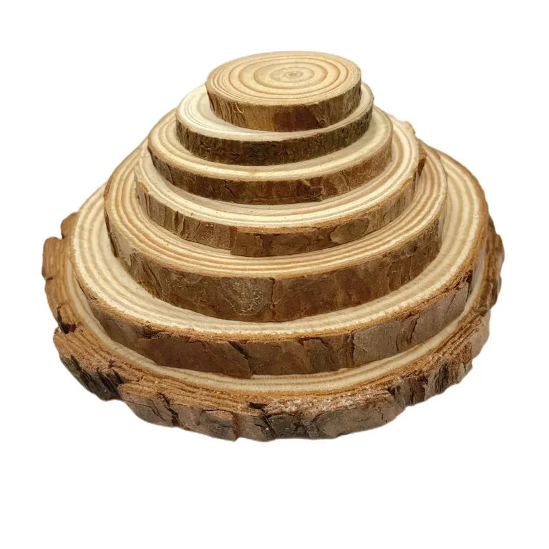 Wood Slices - Natural Pine Round by House Of Avana