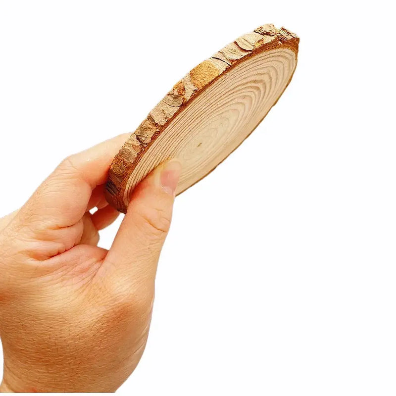 Wood Slices - Natural Pine Round by House Of Avana