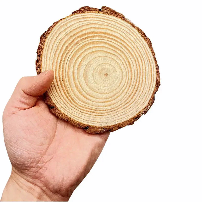 Wood Slices - Natural Pine Round by House Of Avana