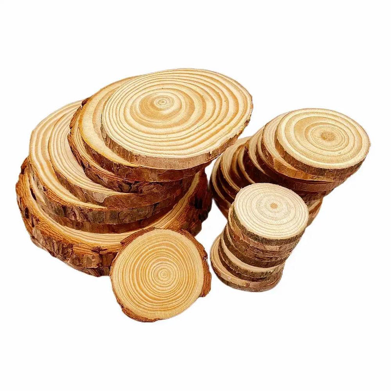 Wood Slices - Natural Pine Round by House Of Avana