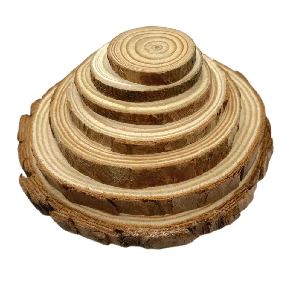 Wood Slices - Natural Pine Round by House Of Avana