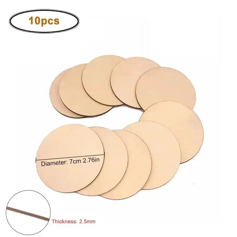 Wood Slices - Natural Wood Round by House Of Avana