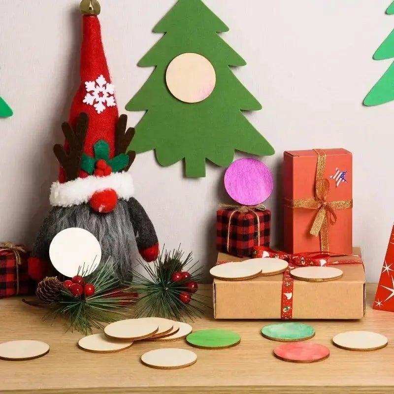 Wood Slices - Natural Wood Round by House Of Avana