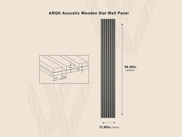 ARQ® Acoustic Colored Wooden Wall Slat Panel, photo 37 of 37