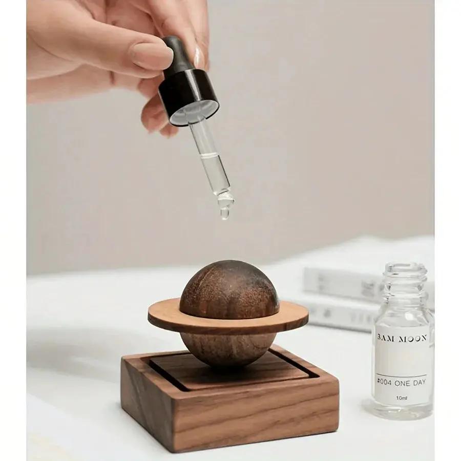 Wooden Aromatherapy Essential Oil Diffuser Sphere by House Of Avana