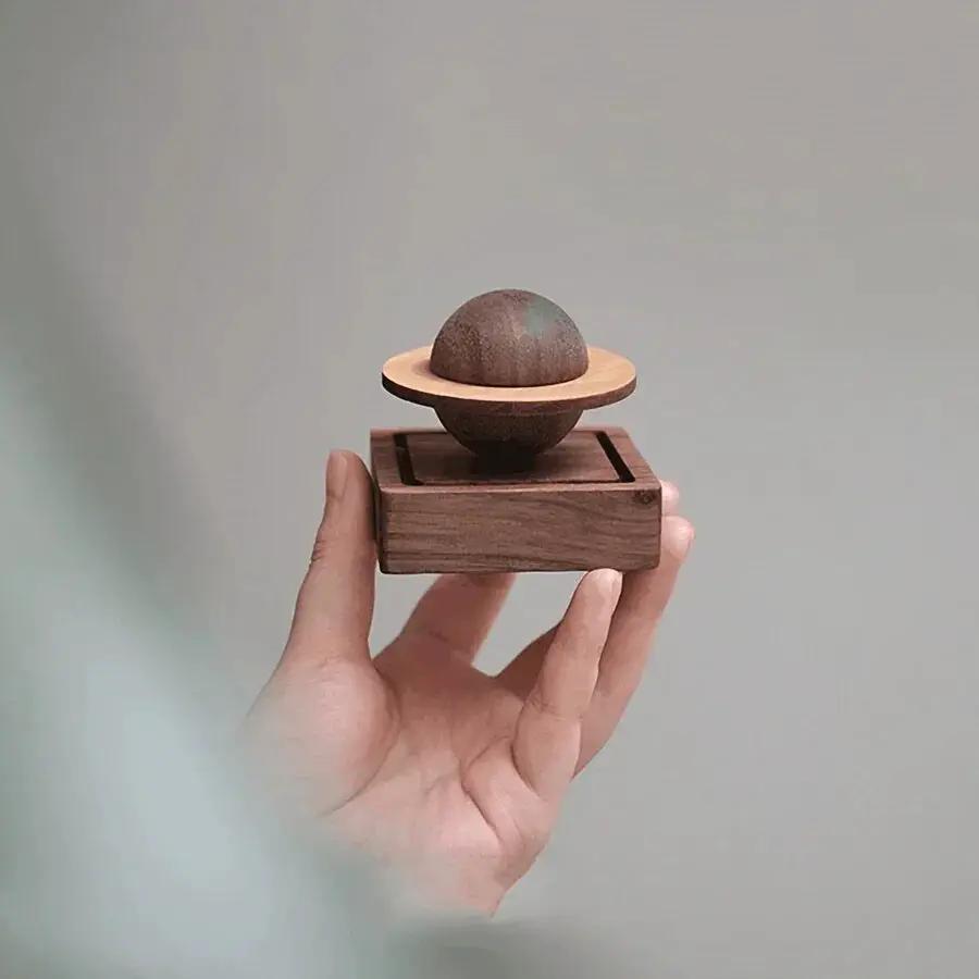 Wooden Aromatherapy Essential Oil Diffuser Sphere by House Of Avana