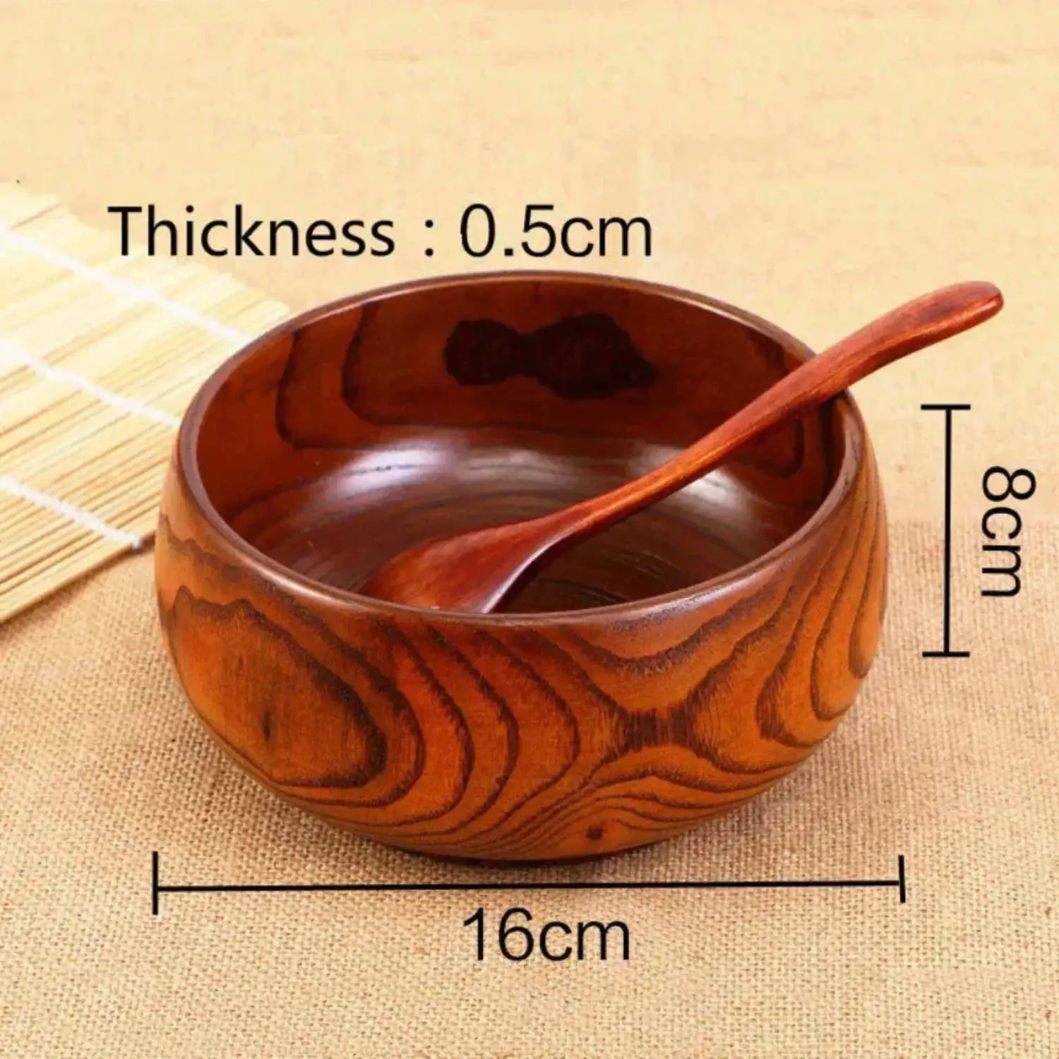 Wooden Bowl Made from Natural Wood Material by House Of Avana
