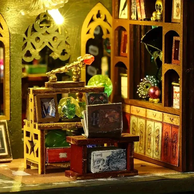 Wooden Dollhouse Forest Hut Design Handmade Multi Layer by House Of Avana