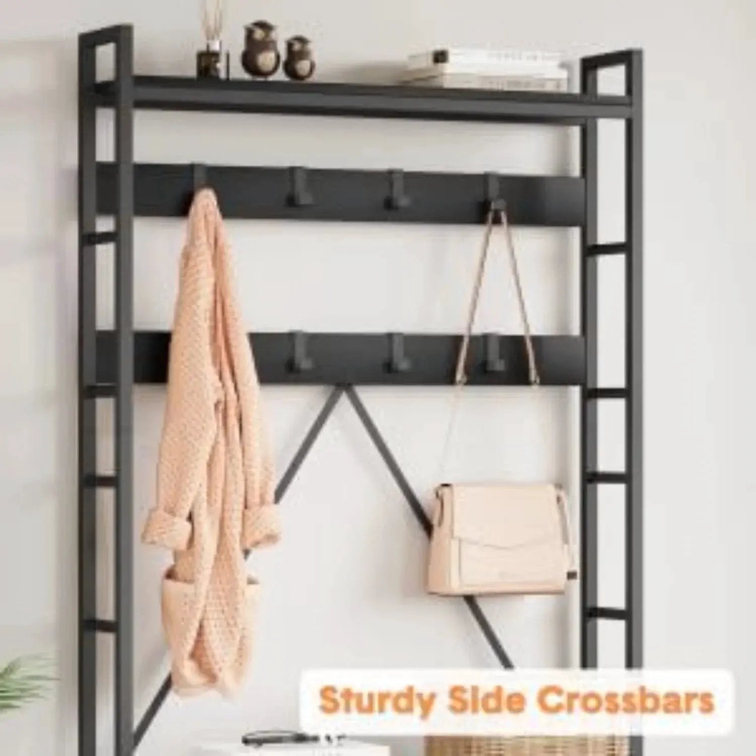 Wooden Hall Tree with Storage Bench and Coat Rack by House Of Avana
