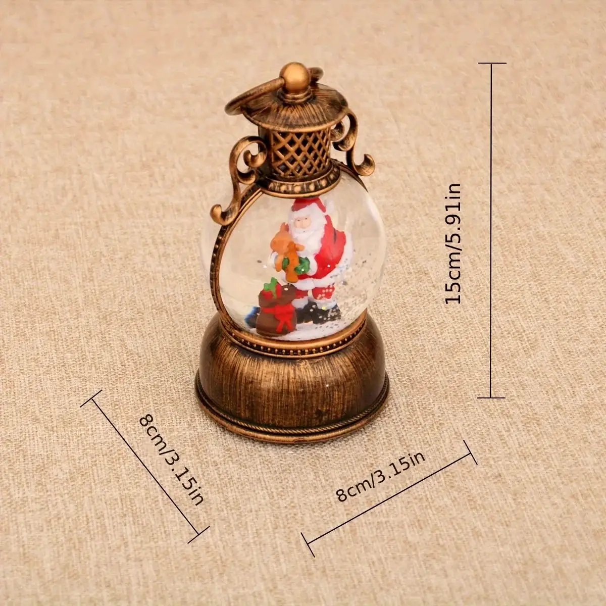 Wooden Music Box with Glowing Snowfall and USB Power by House Of Avana