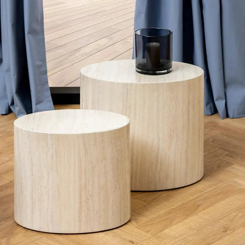 Wooden Oval Coffee Table Set with Multiple Colors by House Of Avana
