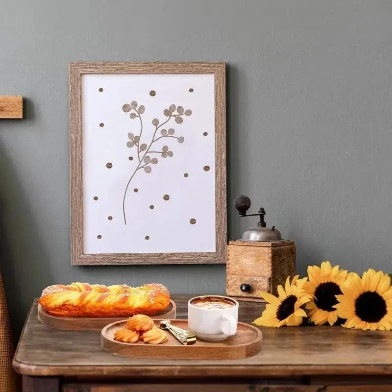 Wooden Serving Tray 11.5 x 4 Inch Oval Deli Board Cheese Plate by House Of Avana