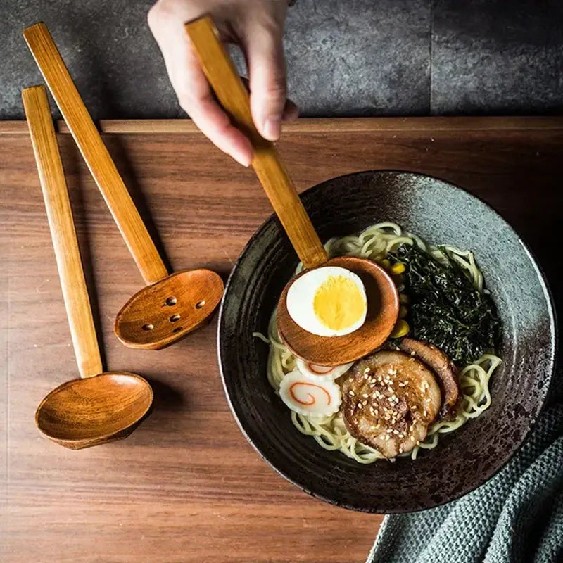 Wooden Spoons - Japanese Wooden Big by House Of Avana