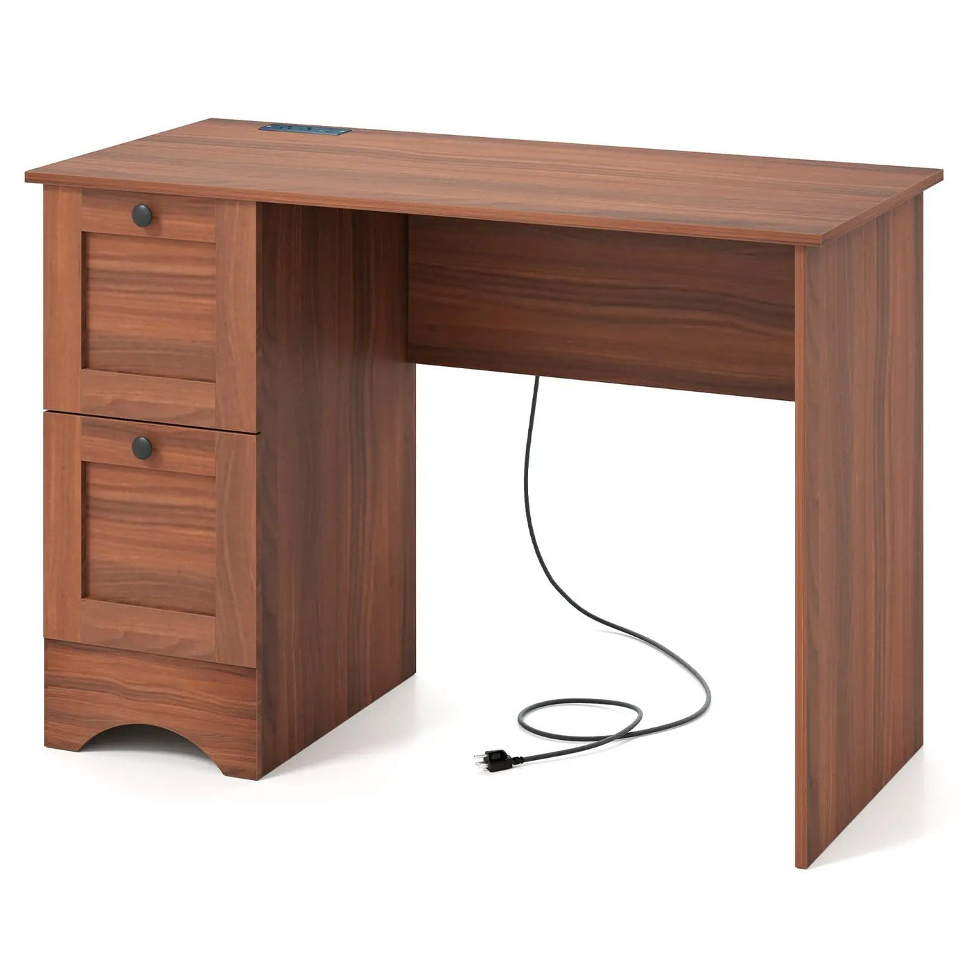 Wooden Computer Desk Workstation with 3 Drawers for Home and Office by DirectDeals