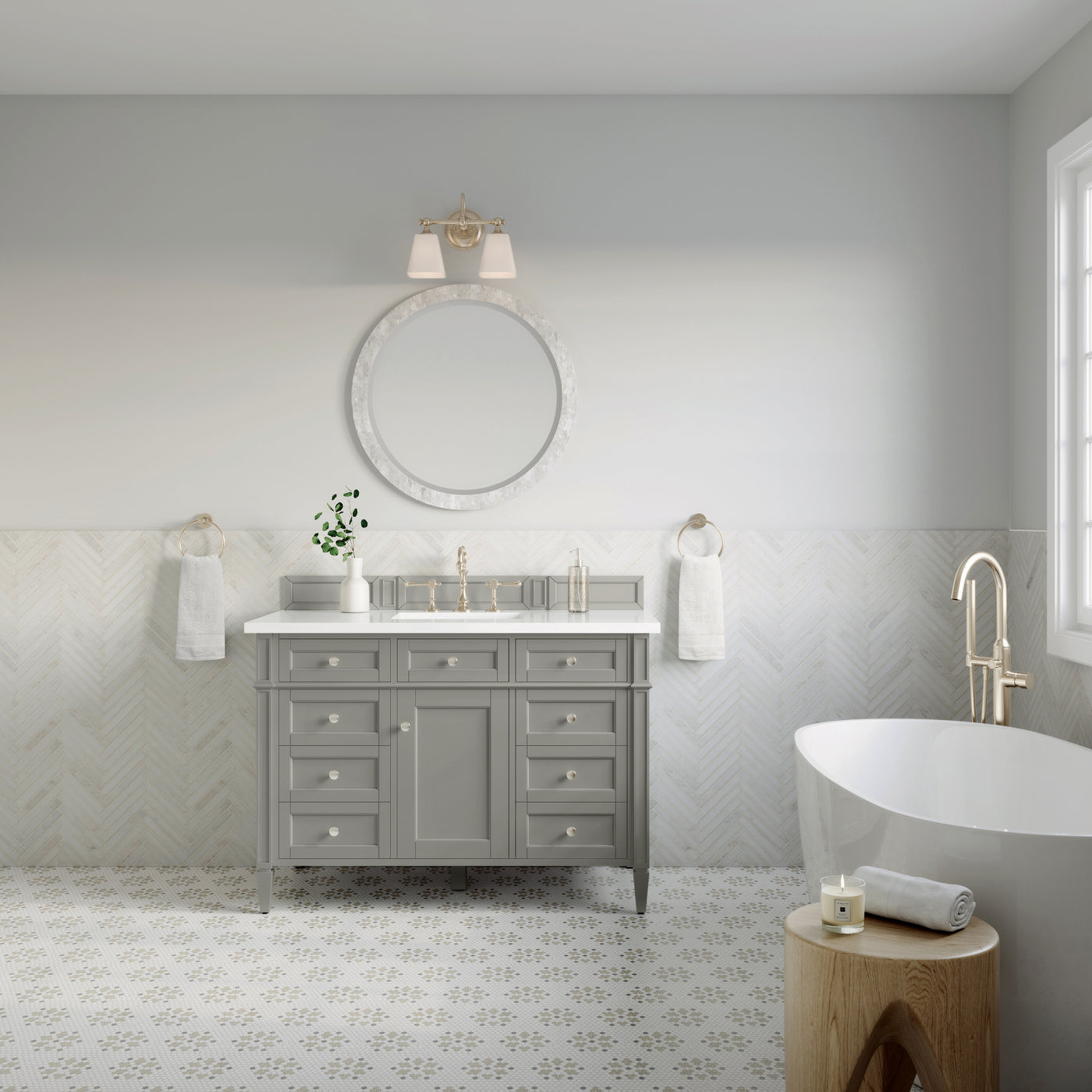 James Martin Brittany 48" Single Bathroom Vanity, Urban Gray by James Martin
