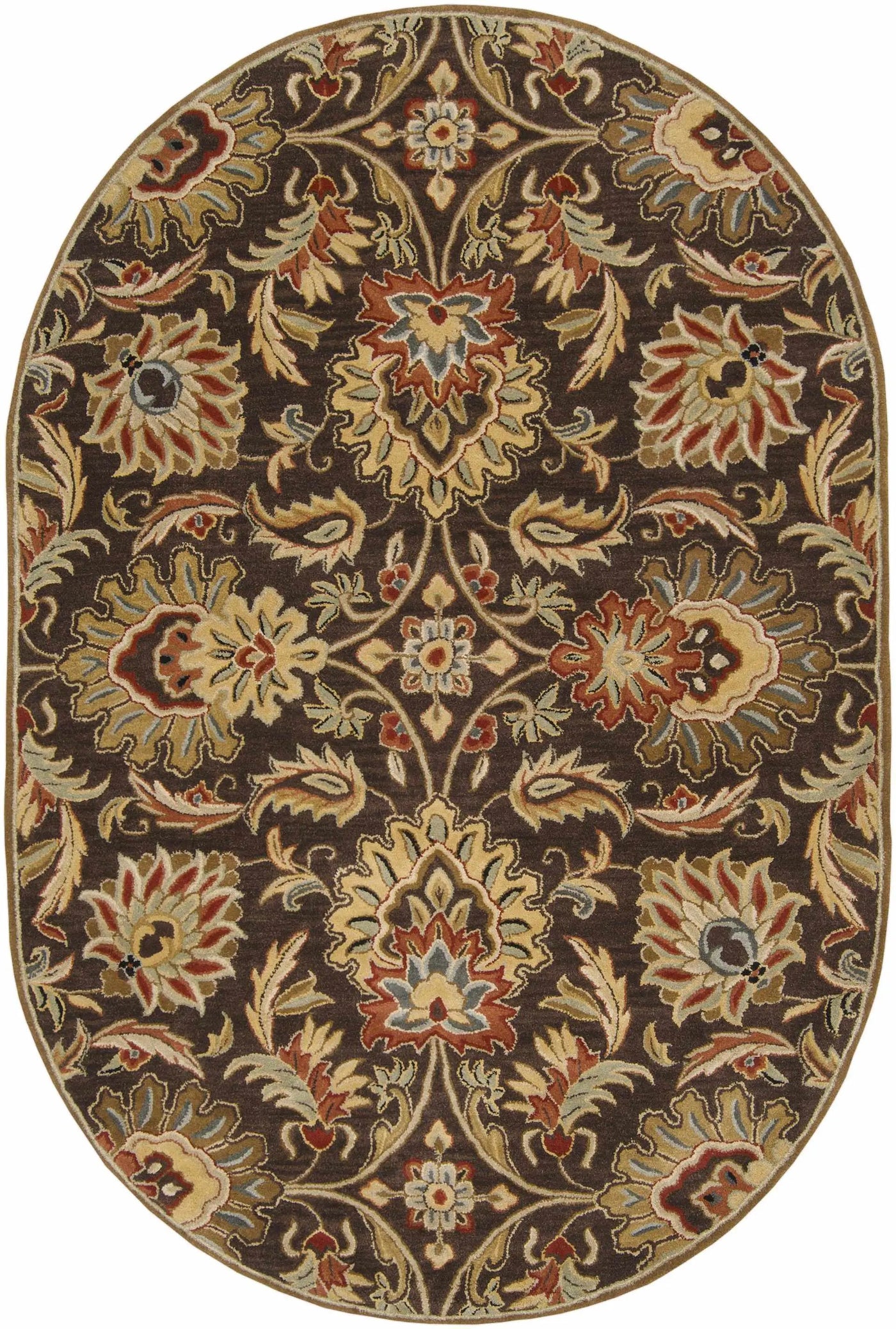 Chesterton 1028 Hand Tufted Brown Wool Rug by Boutique Rugs