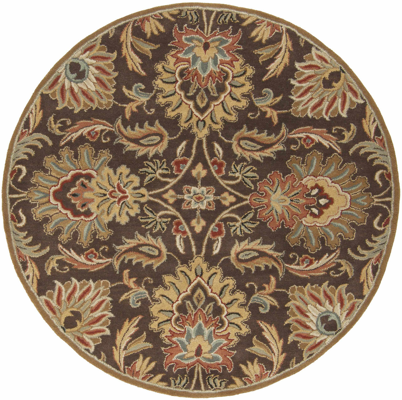 Chesterton 1028 Hand Tufted Brown Wool Rug by Boutique Rugs