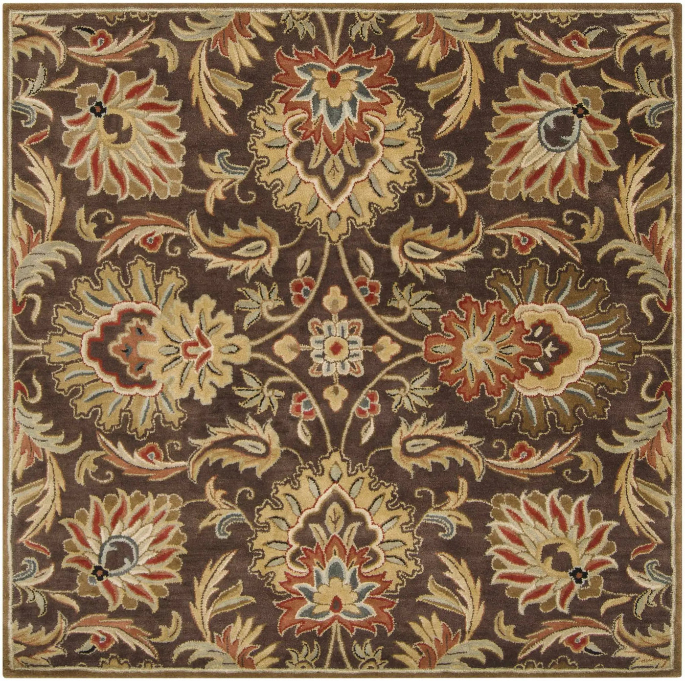 Chesterton 1028 Hand Tufted Brown Wool Rug by Boutique Rugs