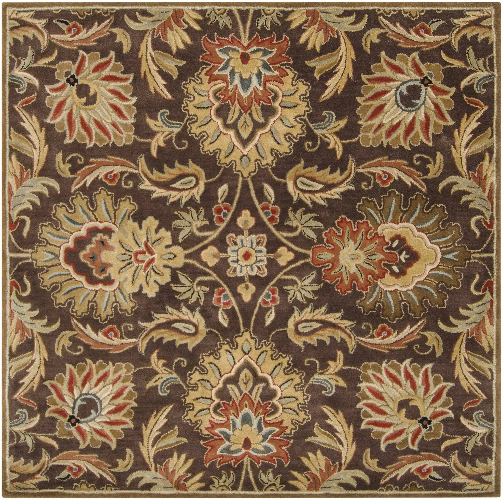 Chesterton 1028 Hand Tufted Brown Wool Rug by Boutique Rugs