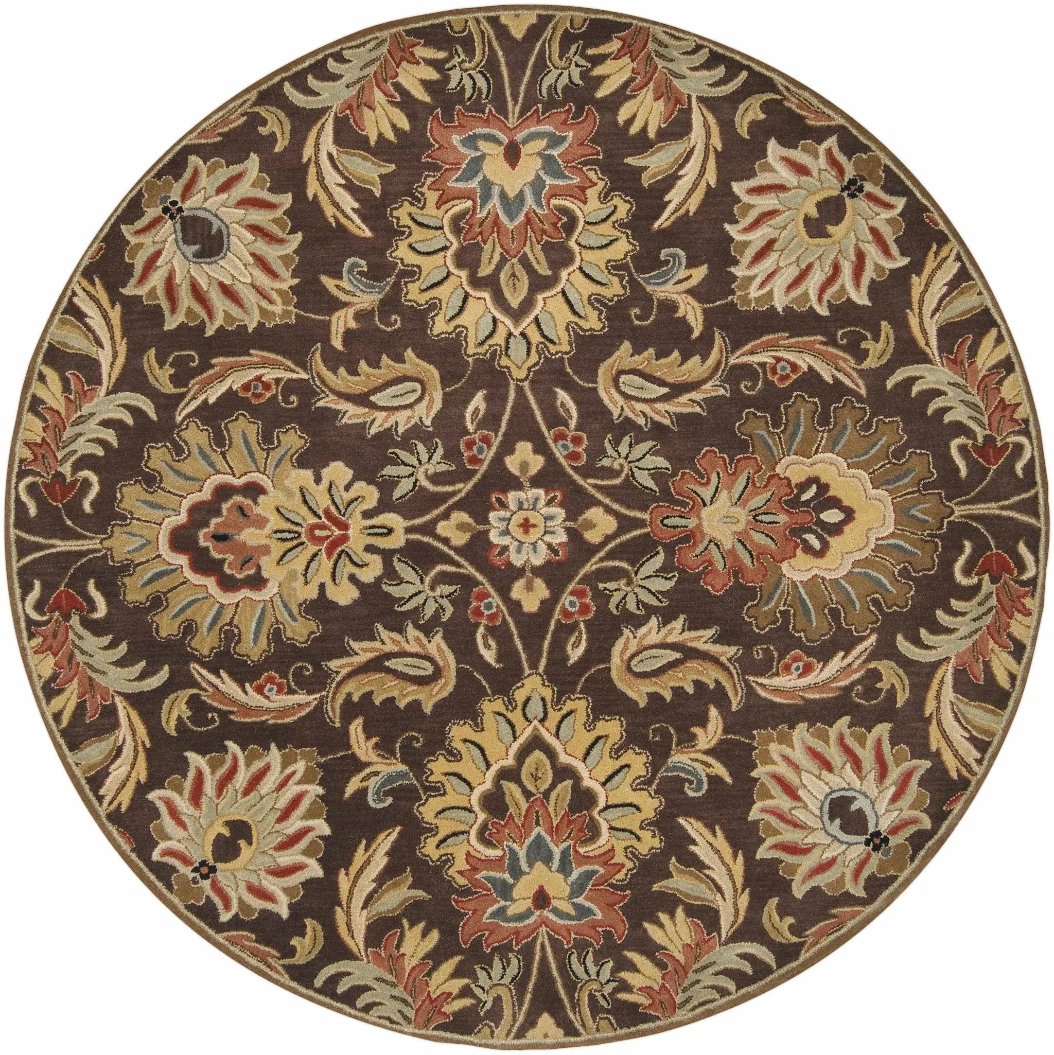 Chesterton 1028 Hand Tufted Brown Wool Rug by Boutique Rugs