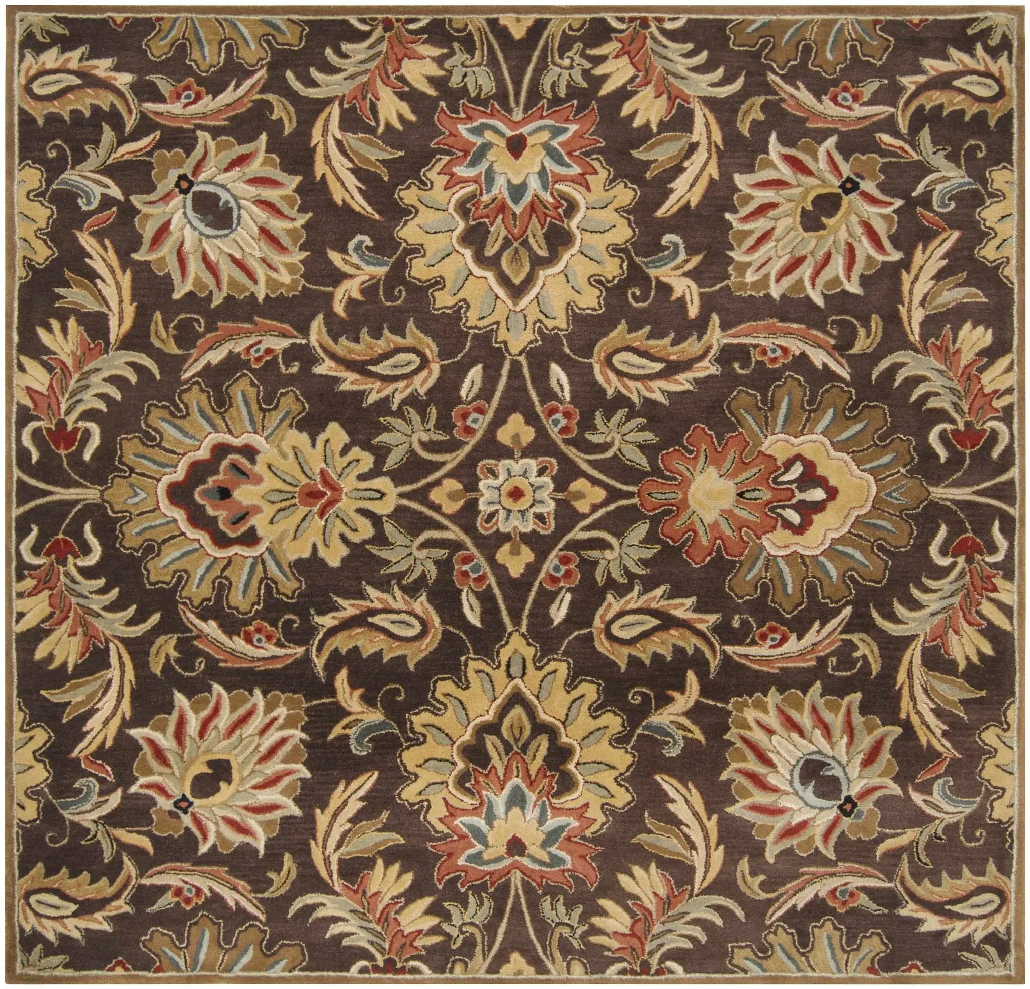 Chesterton 1028 Hand Tufted Brown Wool Rug by Boutique Rugs